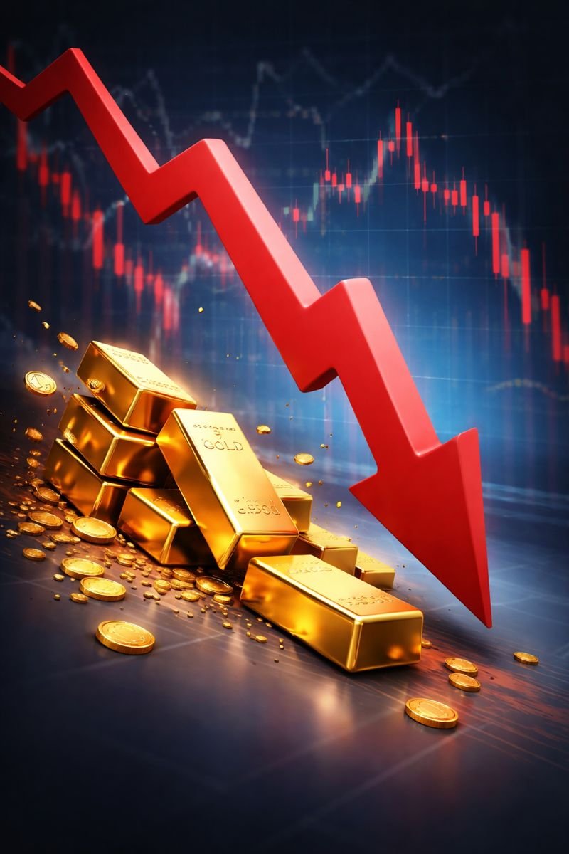 Why Gold fell today?