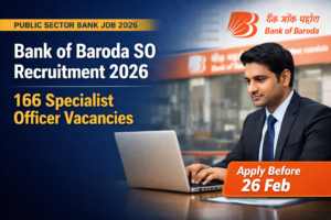 Bank of Baroda SO Notification out