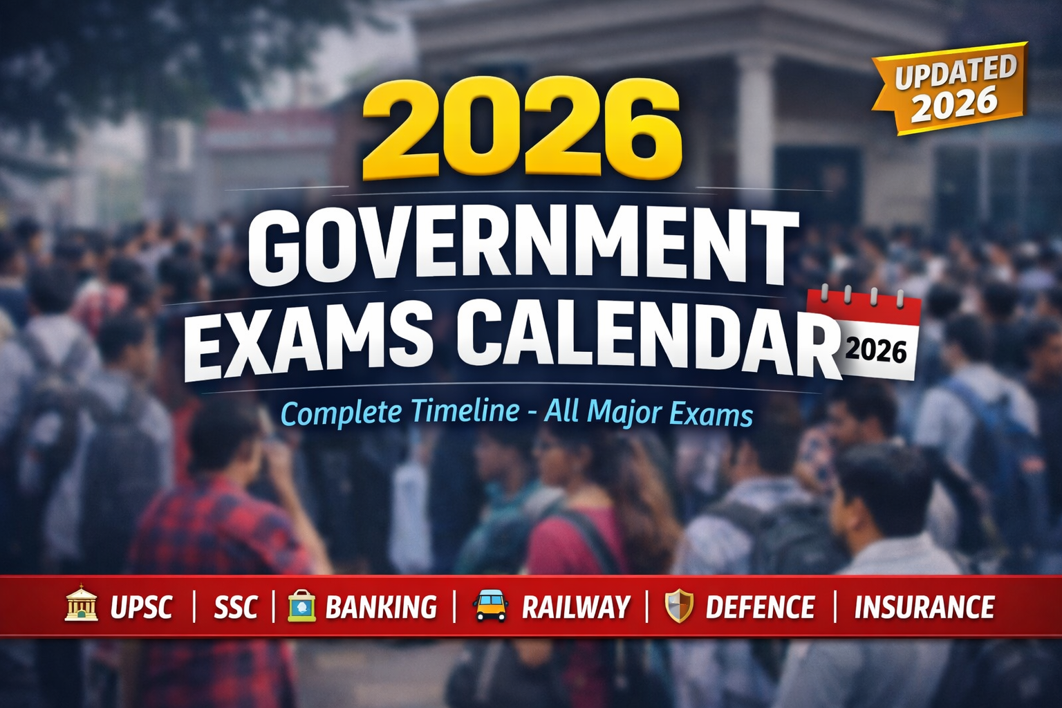 Government exam calender 2026