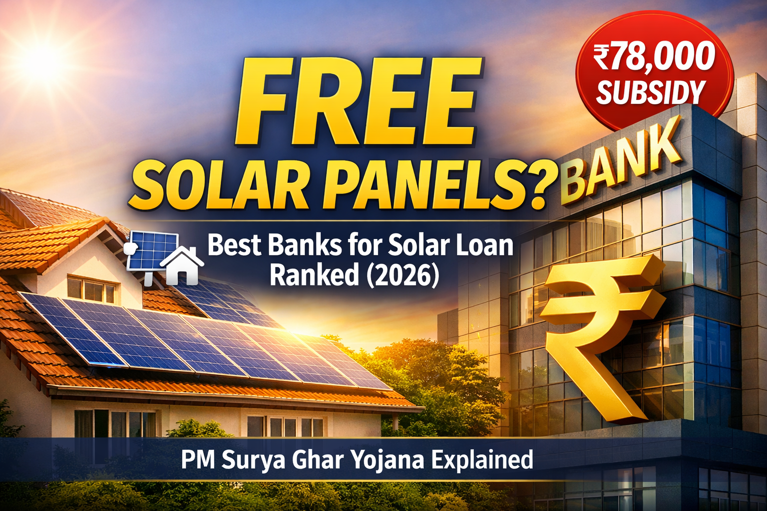 Solar loan interest rate India