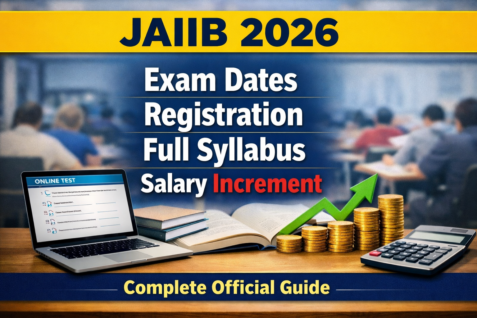 JAIIB 2026 exam date registration process full syllabus and salary increment details