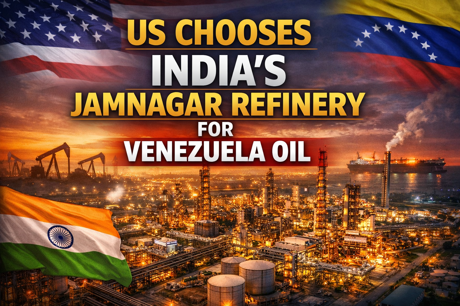 US Allows Reliance to Process Venezuelan Oil How Jamnagar Refinery Benefits India