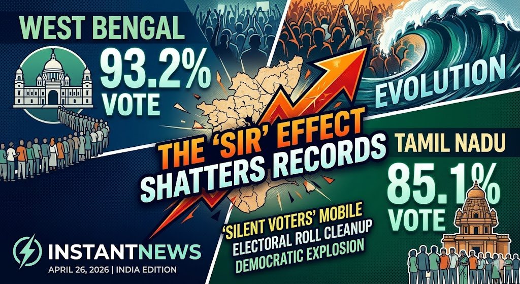 West Bengal and Tamil Nadu record historic voter turnout in 2026. Is it a wave for change or the ‘SIR Effect’? Decoding the math behind Phase 1 polling