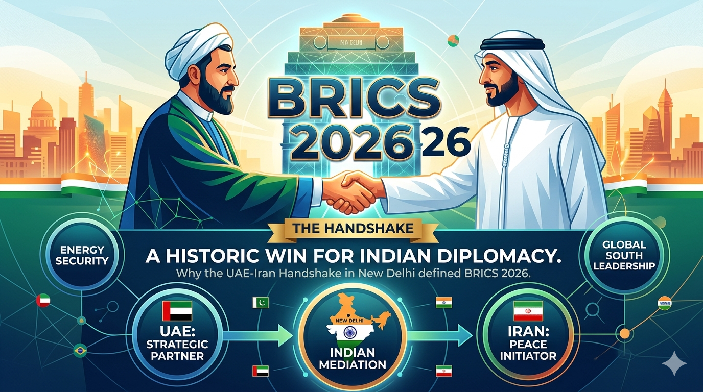 BRICS 2026 Why the UAE-Iran Handshake in Delhi is a Win for India