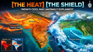 Why is May 2026 so cool? Discover the reasons behind India's temperature anomaly, the early monsoon surge, and the impact of the 2026 Super El Niño.