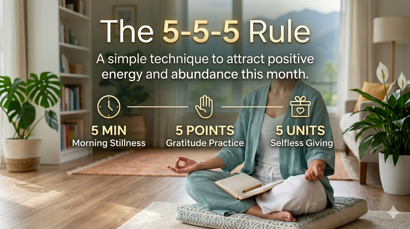 The 5-5-5 Rule A Simple Technique to Attract Positive Energy and Abundance This Month