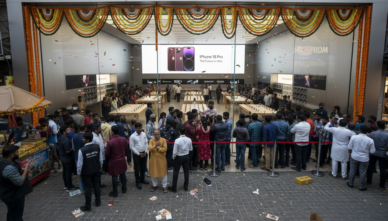 iPhone 18 Pro India Sales Surge 20-30% on Day 1, Burgundy Color Drives Massive Demand Across Cities