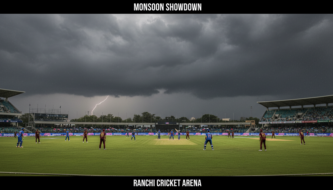 India vs West Indies 2nd T20I in Ranchi: Series Lead at Stake Amid Weather Woes and XI Debate